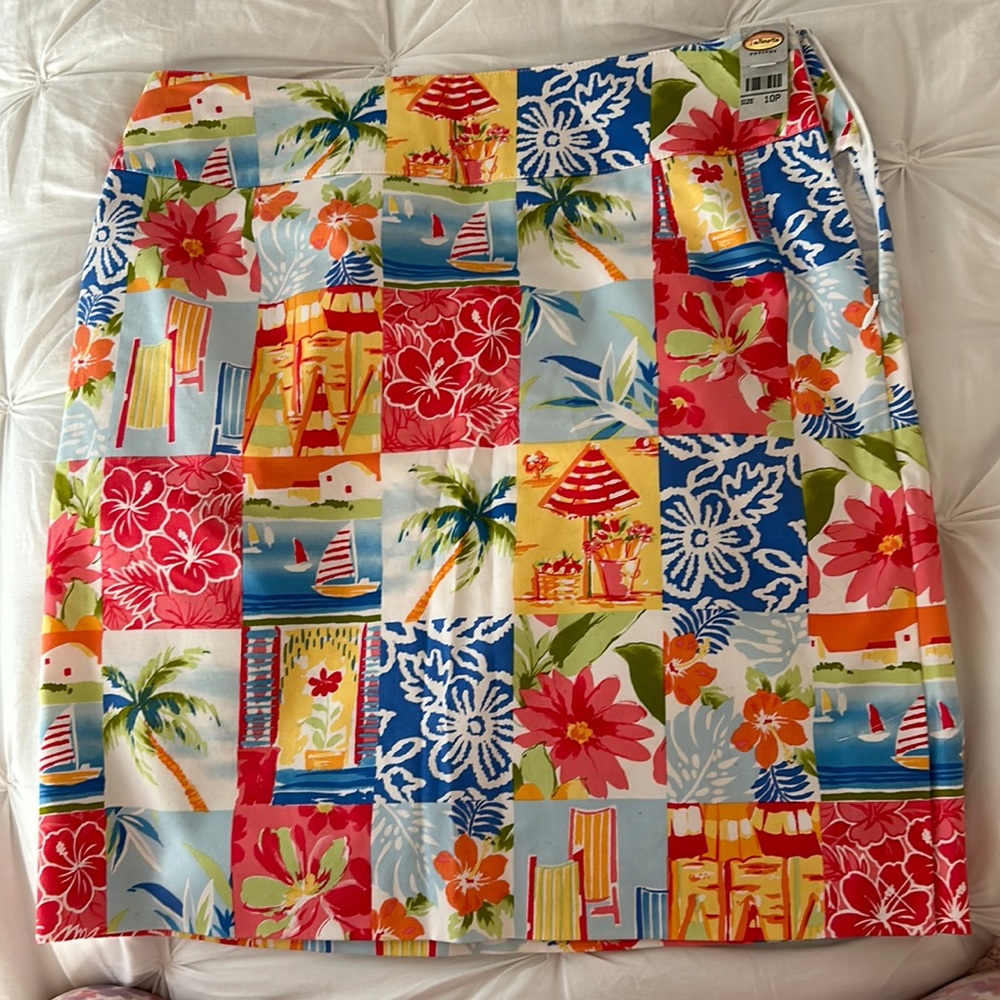 Talbots printed nwt skirt